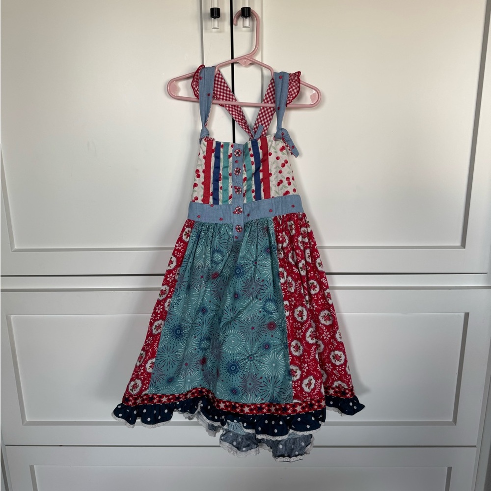 Matilda Jane Red and Blue Floral Dress